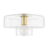 Mitzi Iona Aged Brass 13.75W x 7H Flush Mount