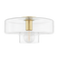 Mitzi Iona Aged Brass 13.75W x 7H Flush Mount