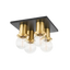 Mitzi Brandi Aged Brass/soft Black 9.25W x 6H Flush Mount