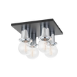 Mitzi Brandi Polished Chrome/soft Black 9.25W x 6H Flush Mount