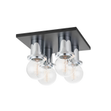 Mitzi Brandi Polished Chrome/soft Black 9.25W x 6H Flush Mount