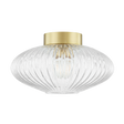 Mitzi Reba Aged Brass 16W x 8.75H Flush Mount