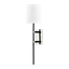 Mitzi DENISE Polished Nickel/black 4.75W x 20.5H Wall Sconce