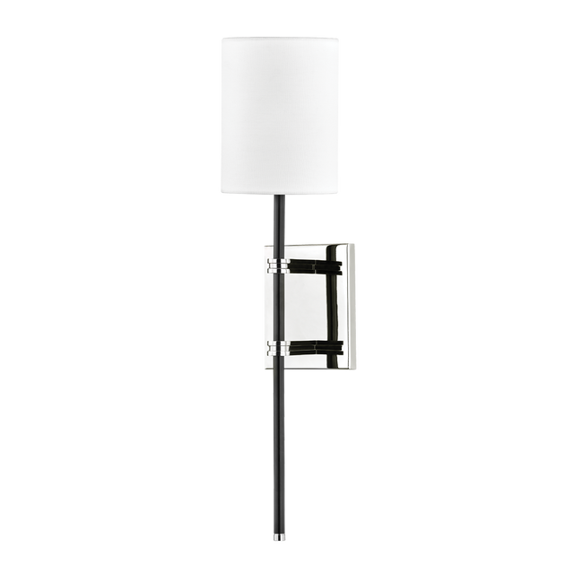 Mitzi DENISE Polished Nickel/black 4.75W x 20.5H Wall Sconce