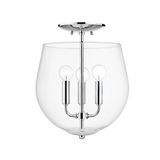 Mitzi Bobbi Polished Nickel 12.5W x 14.5H Semi-Flush Mount