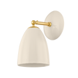 Mitzi Kirsten AGED BRASS/CERAMIC CREAM 6.25W x 11.5H Wall Sconce