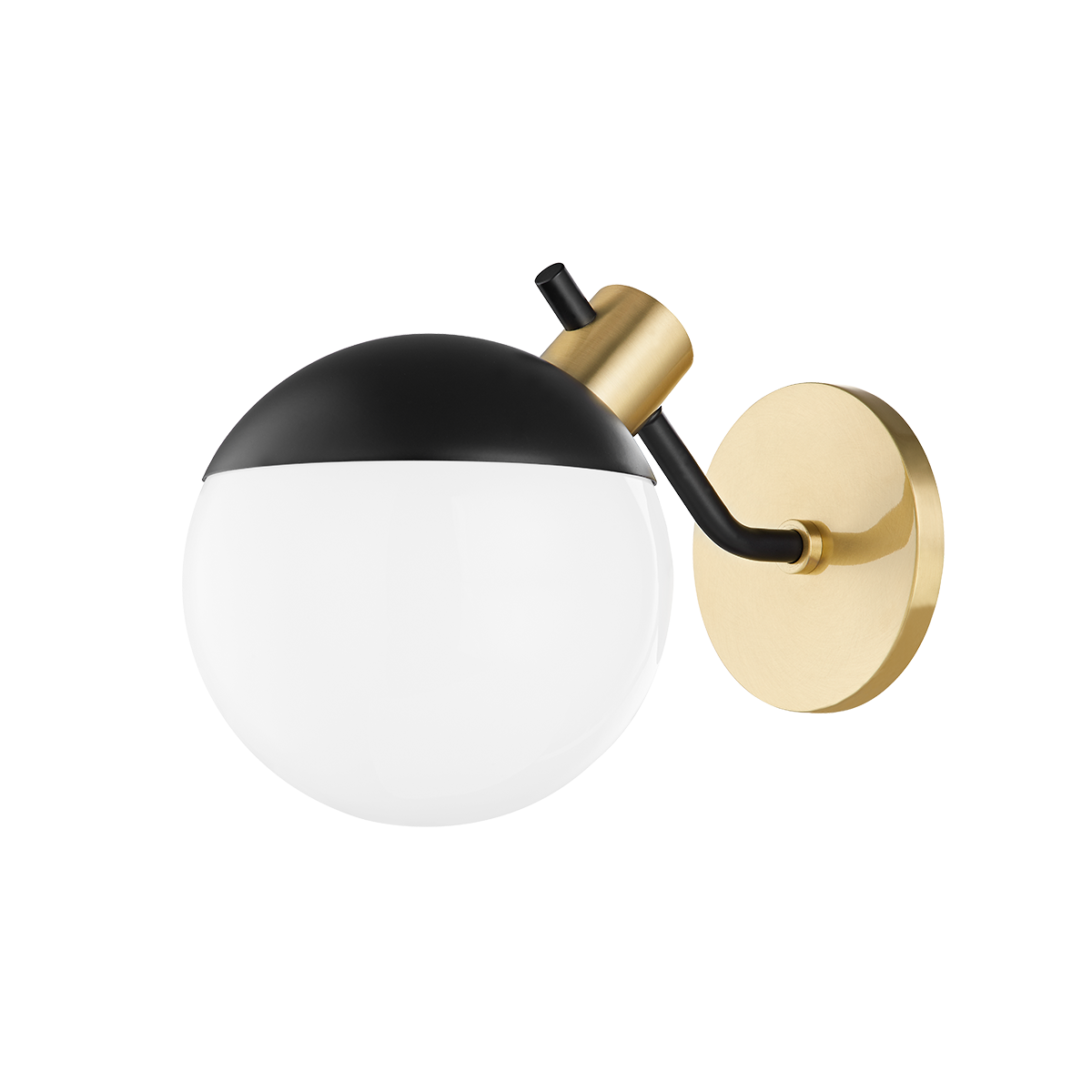 Mitzi Miranda Aged Brass/soft Black 6.75W x 8H Wall Sconce