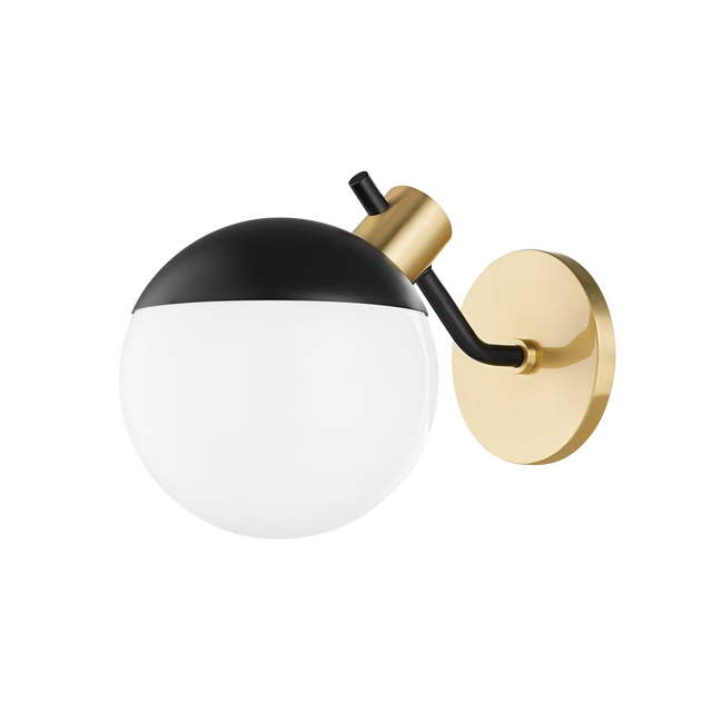 Mitzi Miranda Aged Brass/soft Black 6.75W x 8H Wall Sconce