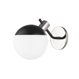 Mitzi Miranda Polished Nickel/Soft Black 6.75W x 8H Wall Sconce