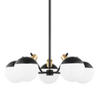 Mitzi Miranda Aged Brass/soft Black 28W x 10H Chandelier