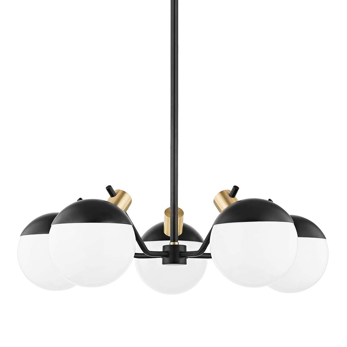 Mitzi Miranda Aged Brass/soft Black 28W x 10H Chandelier