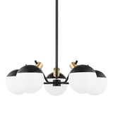 Mitzi Miranda Aged Brass/soft Black 28W x 10H Chandelier