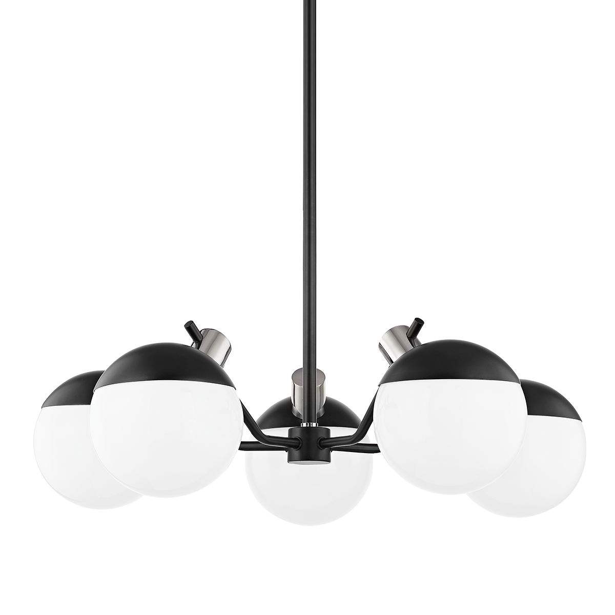 Mitzi Miranda Polished Nickel/Soft Black 28W x 10H Chandelier