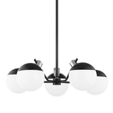 Mitzi Miranda Polished Nickel/Soft Black 28W x 10H Chandelier