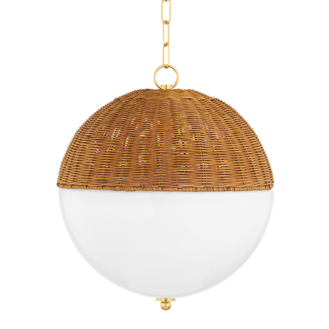 Mitzi Summer Aged Brass 16W x 18.5H Pendant