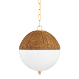 Mitzi Summer Aged Brass 12W x 14H Pendant