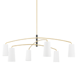 Mitzi Evelyn Aged Brass/soft Black 65.25W x 23.25H Chandelier