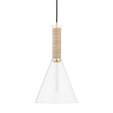 Mitzi Besa Aged Brass 11W x 21.25H Pendant