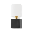 Mitzi Joey AGED BRASS/CERAMIC SATIN BLACK 5.75W x 12.75H Wall Sconce