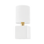 Mitzi Joey AGED BRASS/CERAMIC SATIN WHITE 5.75W x 12.75H Wall Sconce