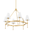 Mitzi Janelle Aged Brass 32W x 25.25H Chandelier