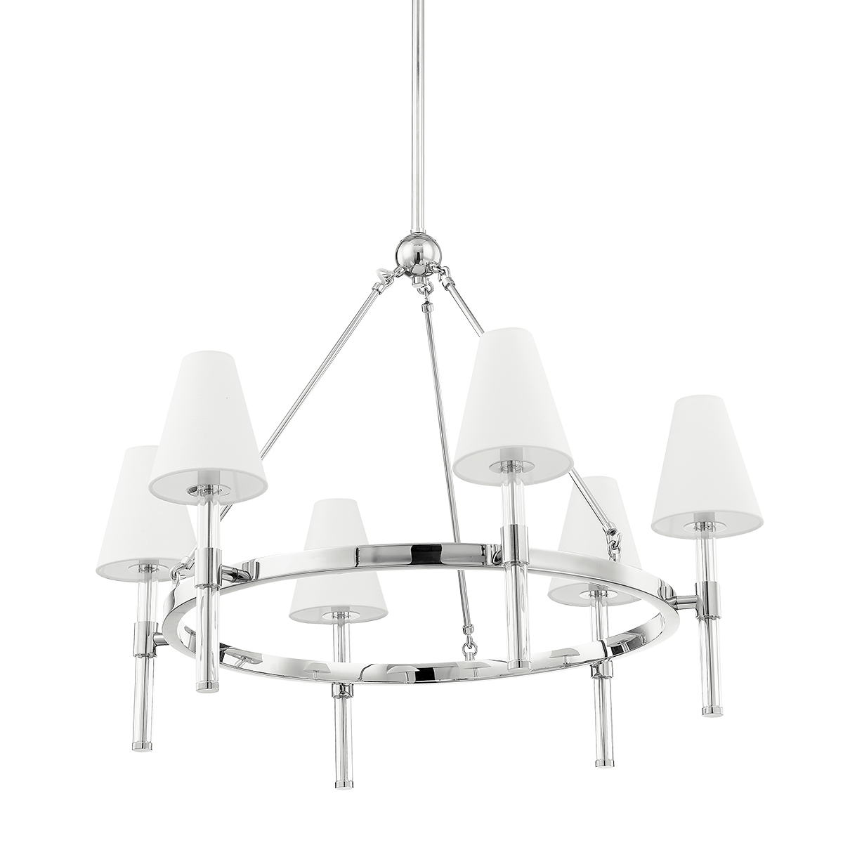 Mitzi Janelle Polished Nickel 32W x 25.25H Chandelier