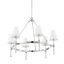 Mitzi Janelle Polished Nickel 32W x 25.25H Chandelier