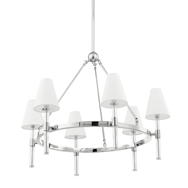 Mitzi Janelle Polished Nickel 32W x 25.25H Chandelier