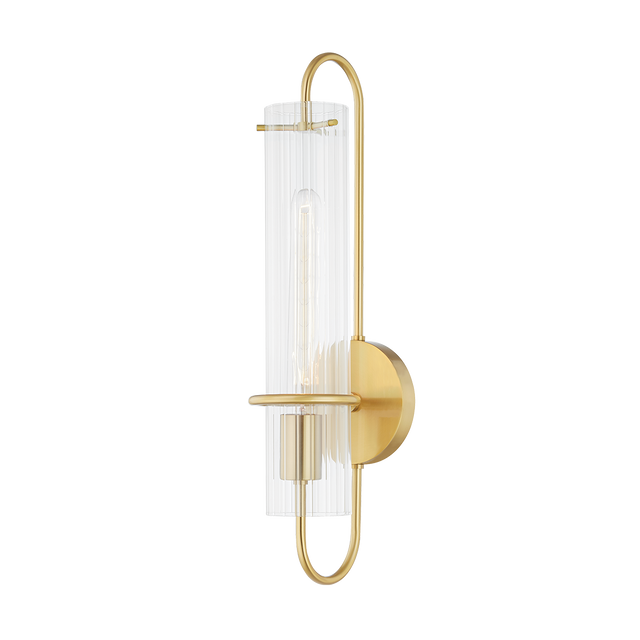 Mitzi Beck Aged Brass 4.75W x 20.25H Wall Sconce