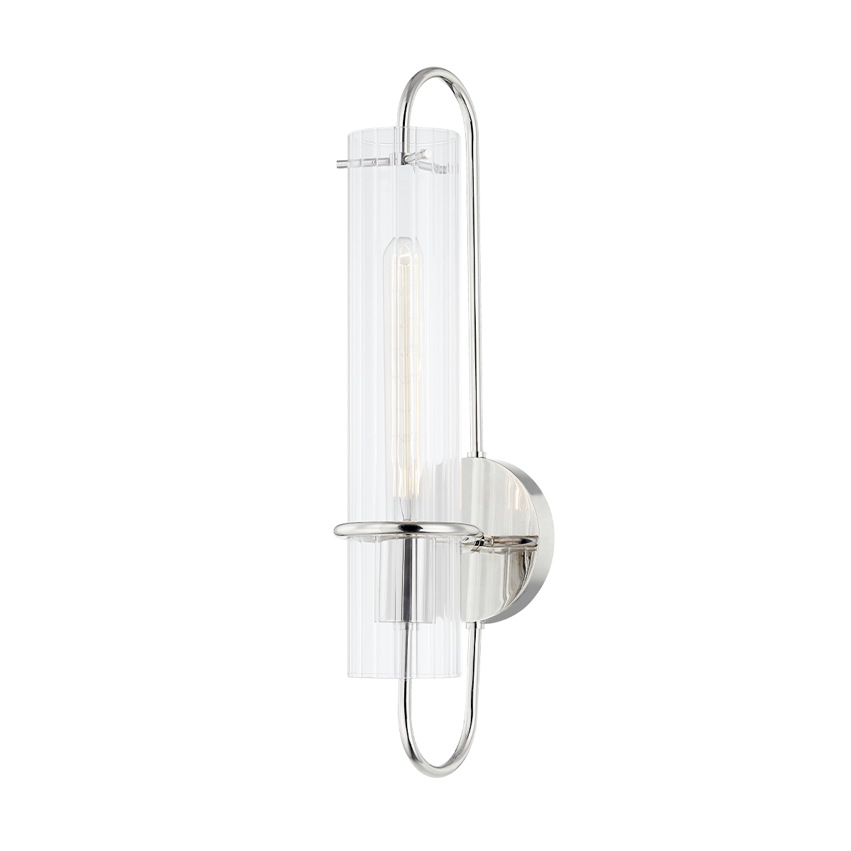 Mitzi Beck Polished Nickel 4.75W x 20.25H Wall Sconce