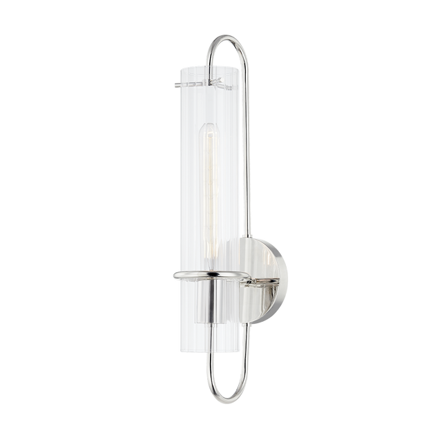 Mitzi Beck Polished Nickel 4.75W x 20.25H Wall Sconce