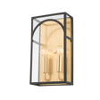 Mitzi Addison AGED BRASS/TEXTURED BLACK COMBO 8W x 3.75L x 14H Wall Sconce