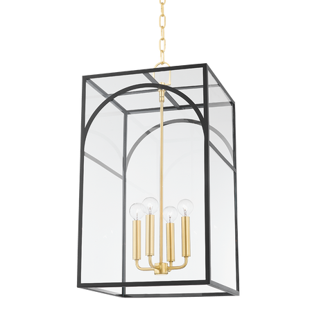 Mitzi Addison AGED BRASS/TEXTURED BLACK COMBO 15W x 15L x 28.13H Pendant