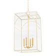 Mitzi Addison AGED BRASS/TEXTURED CREAM 15W x 15L x 28.13H Pendant