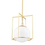 Mitzi Frankie Aged Brass 12W x 12L x 15.25H Pendant