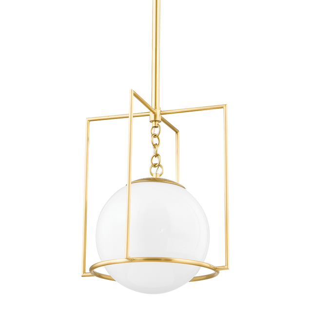 Mitzi Frankie Aged Brass 12W x 12L x 15.25H Pendant