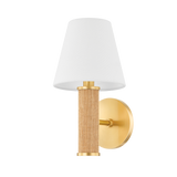 Mitzi Amabella Aged Brass 6.25W x 11.5H Wall Sconce