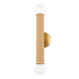 Mitzi Amabella Aged Brass 4.75W x 22H Wall Sconce