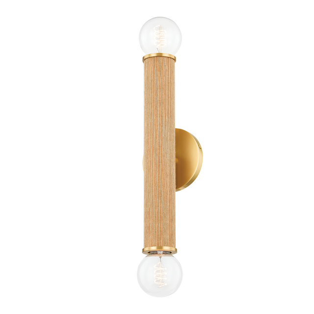 Mitzi Amabella Aged Brass 4.75W x 22H Wall Sconce