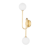 Mitzi Zani Aged Brass 8W x 25.5H Wall Sconce