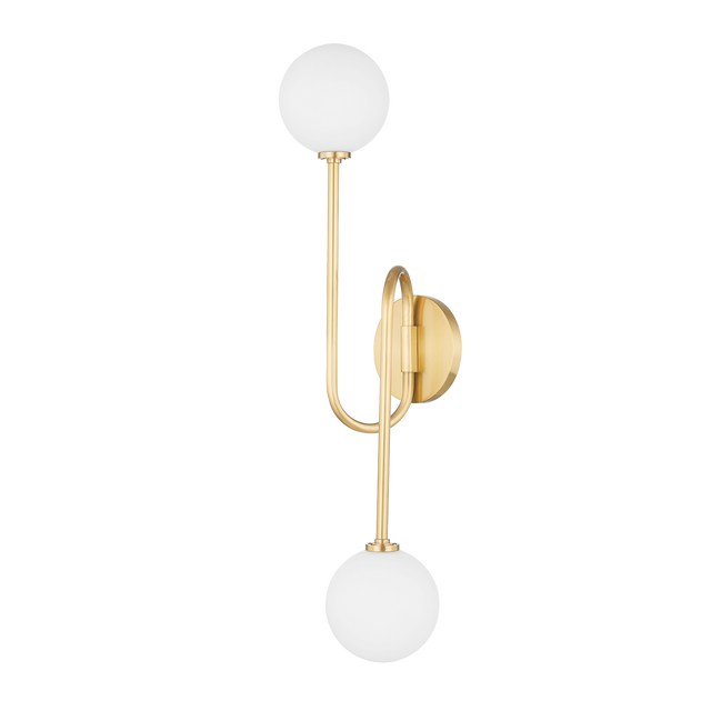 Mitzi Zani Aged Brass 8W x 25.5H Wall Sconce