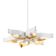 Mitzi Nala SOFT WHITE/GOLD LEAF 27W x 3.25H Chandelier