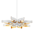 Mitzi Nala SOFT WHITE/GOLD LEAF 32W x 3.25H Chandelier