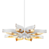 Mitzi Nala SOFT WHITE/GOLD LEAF 32W x 3.25H Chandelier