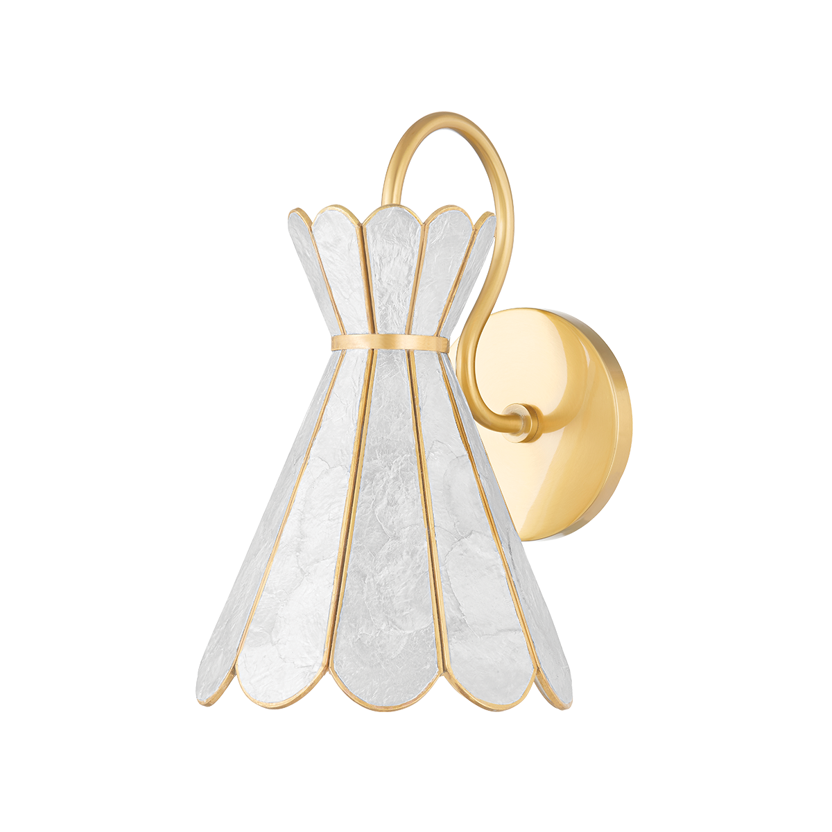 Mitzi Lyra Aged Brass 7W x 12H Wall Sconce