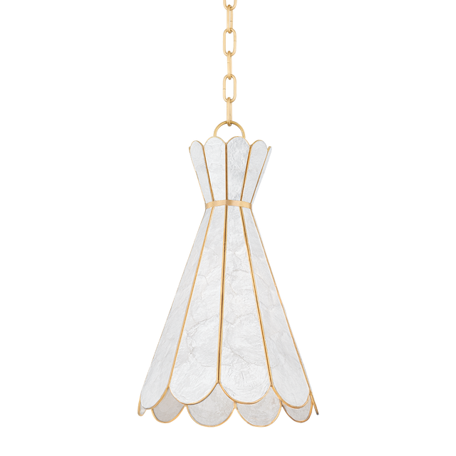Mitzi Lyra Aged Brass 10.5W x 18.25H Pendant
