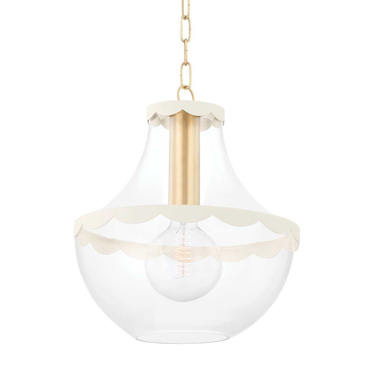 Mitzi Alaina Aged Brass 14.25W x 16.5H Pendant