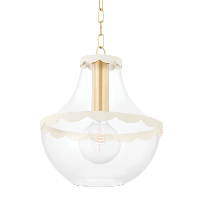 Mitzi Alaina Aged Brass 14.25W x 16.5H Pendant