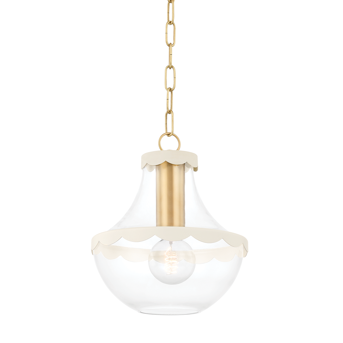 Mitzi Alaina Aged Brass 10.5W x 12.25H Pendant