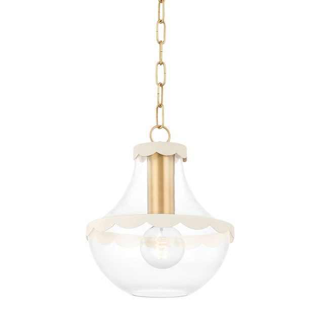 Mitzi Alaina Aged Brass 10.5W x 12.25H Pendant
